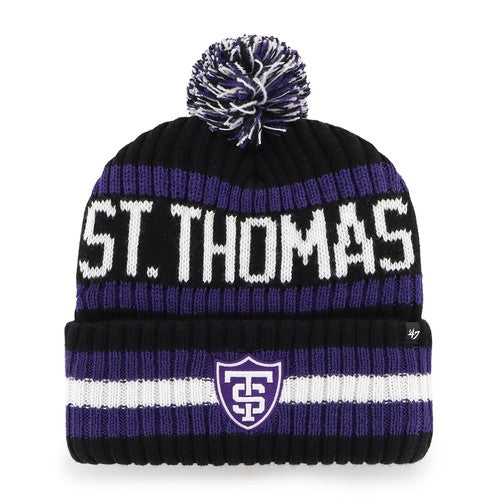 '47 Brand Black Bering Pom Knit Cap