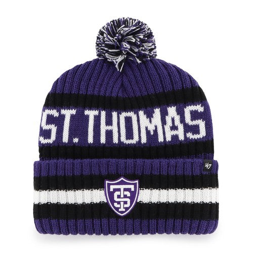 '47 Brand Purple Bering Pom Knit Cap