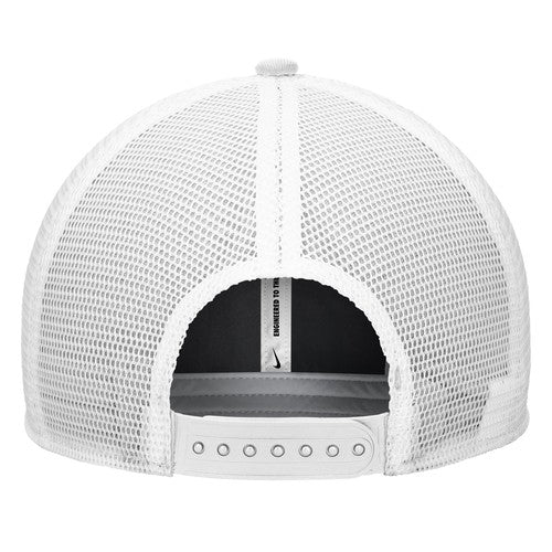 Nike White Shield Patch Trucker Cap