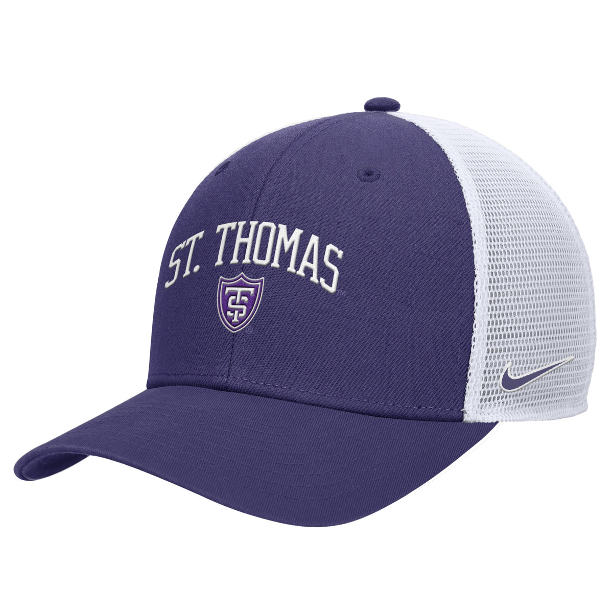 UST NIKE PURPLE ARCH SHIELD TRUCKER CAP