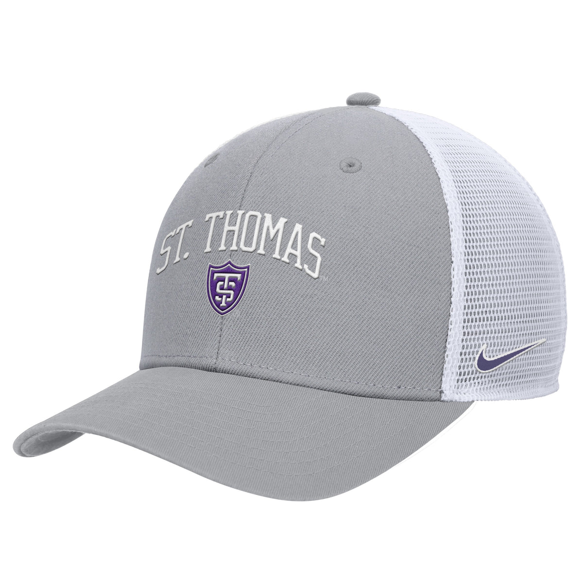 UST NIKE WOLF GREY ARCH SHIELD TRUCKER CAP