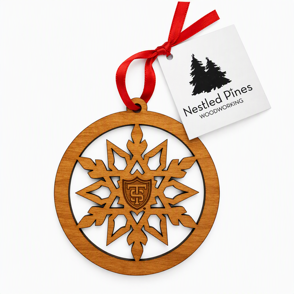 Nestled Pines Wooden Ornaments