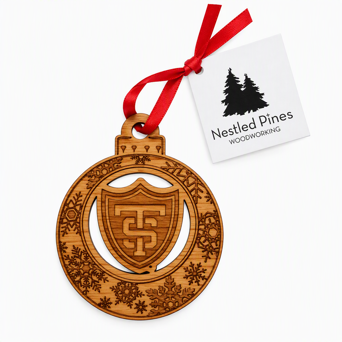 Nestled Pines Wooden Ornaments