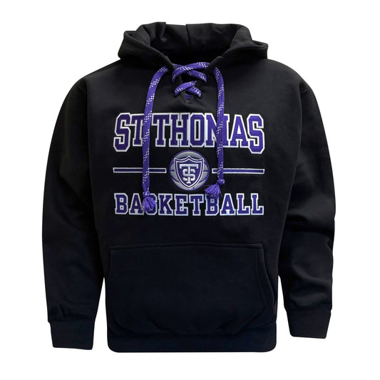 St. Thomas Basketball Black Line Lace Hoodie
