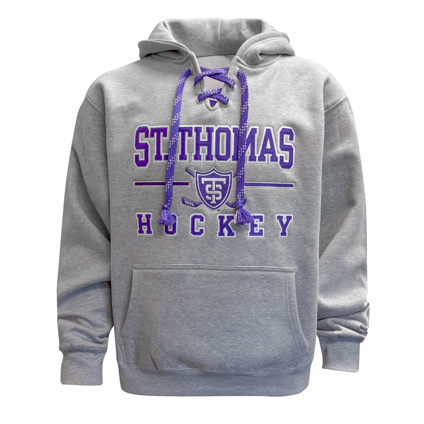 St. Thomas Hockey Sports Grey Line Lace Hoodie